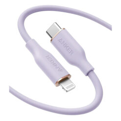Anker 6ft/1.8m PowerLine III Flow USB-C to Lightning Original Charging Cable – Purple