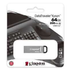 Kingston 64GB DataTraveler Kyson USB 3.2 Gen 1 Metal Flash Drive (DTKN/64GB)