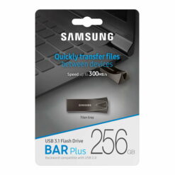 SAMSUNG BAR Plus 256 جيجا بايت - 400 ميجا بايت / ثانية USB 3.1 فلاش درايف تيتان رمادي (MUF-256BE4 / AM)