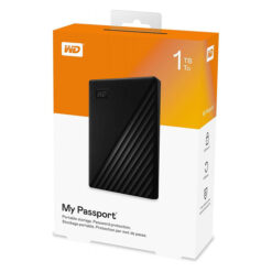 WD 1TB My Passport Portable External Hard Drive HDD, USB 3.0, USB 2.0 Compatible