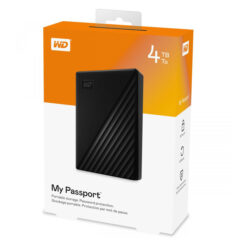 WD 4TB My Passport Portable External Hard Drive HDD, USB 3.0, USB 2.0 Compatible