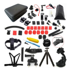 مجموعة ملحقات كاميرا الحركة 54 في 1 ، متوافقة مع GoPro Hero10 / Hero9 / Hero8 / Hero7 6 5 ، GoPro Max ، GoPro Fusion ، Insta360 ، DJI Osmo Action ، AKASO ، APEMAN ، Campark ، SJCAM