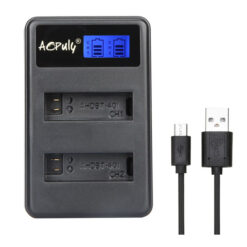 Dual Channel Battery Charger for GoPro Hero 5 6 7 Black