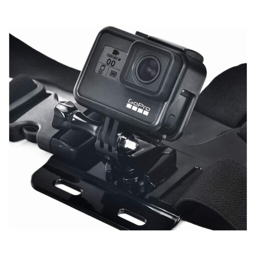 حزام تثبيت حزام الصدر متوافق مع GoPro Hero10، Hero 9، Hero 8، Hero 7 Black، 7 Silver، 7 White، Hero 6، 5، 4، Session، 3+، 3، 2، 1، Hero (2018)، Fusion، كاميرات DJI Osmo Action