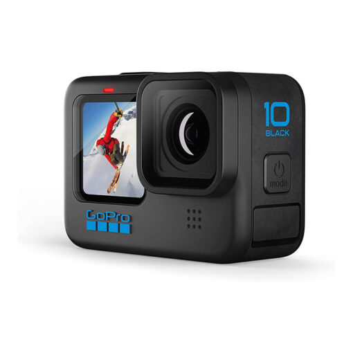GoPro HERO10 Black - كاميرا أكشن مقاومة للماء مع شاشة LCD أمامية وشاشات خلفية تعمل باللمس ، فيديو 5.3K60 Ultra HD ، صور بدقة 23 ميجابكسل ، بث مباشر 1080 بكسل ، كاميرا ويب ، استقرار