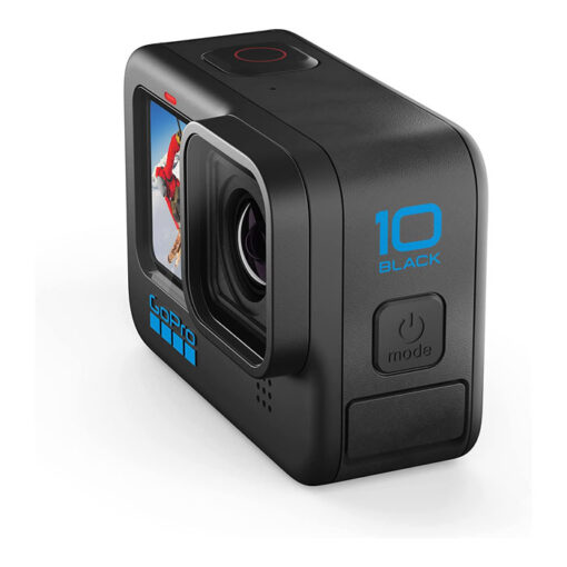 GoPro HERO10 Black – Waterproof Action Camera with Front LCD and Touch Rear Screens, 5.3K60 Ultra HD Video, 23MP Photos, 1080p Live Streaming, Webcam, Stabilization