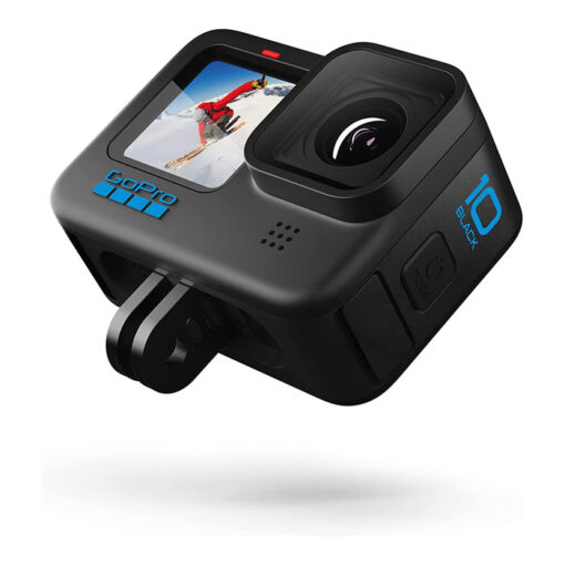 GoPro HERO10 Black – Waterproof Action Camera with Front LCD and Touch Rear Screens, 5.3K60 Ultra HD Video, 23MP Photos, 1080p Live Streaming, Webcam, Stabilization