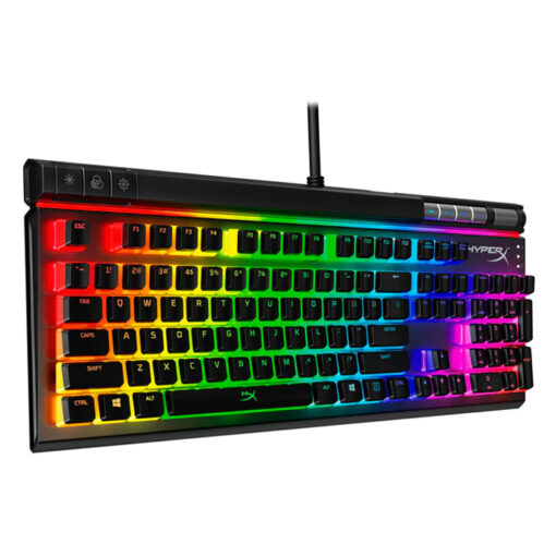 HyperX Alloy Elite 2 – Mechanical Gaming Keyboard, Macro Customization, ABS Pudding Keycaps, Media Controls, RGB LED Backlit, Linear Red Switch
