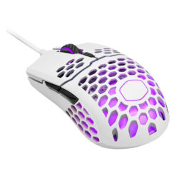 Cooler Master MM711 Matte White RGB 60G with Lightweight 16,000 DPI Gaming Mouse