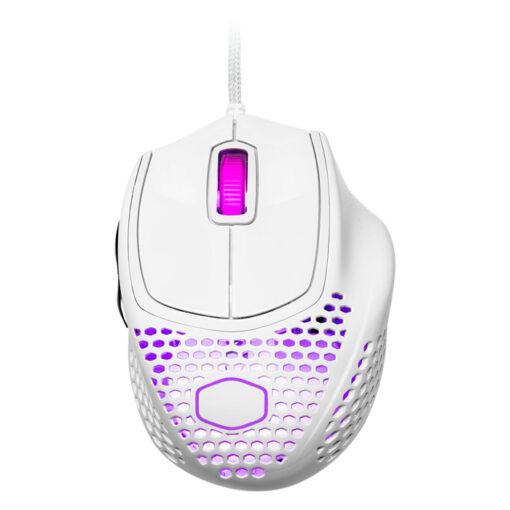 Cooler Master MM720 Matte White RGB with Lightweight 49g 16,000 DPI IP58 Gaming Mouse