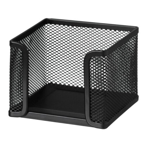 Metal Mesh Black Memo Cube Holder