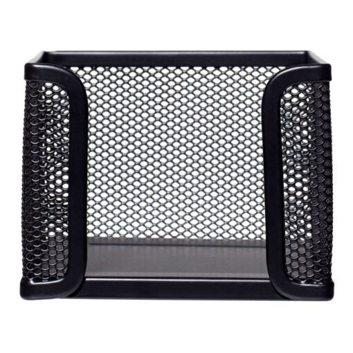 Metal Mesh Black Memo Cube Holder