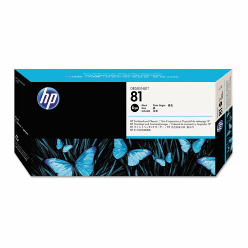 HP 81 Black Original Printhead and Printhead Cleaner (C4950A)