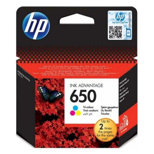 HP 650 Tri-color Original Ink Cartridge Advantage (CZ102AE)