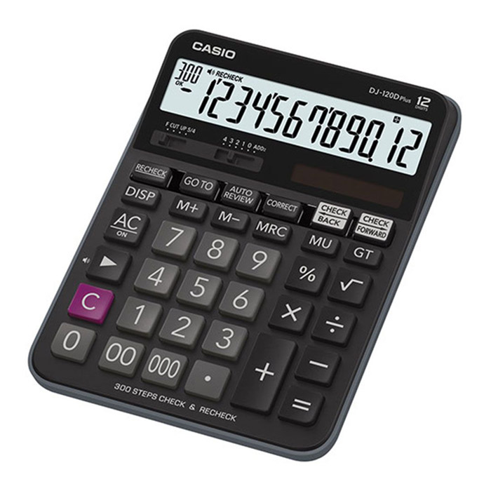 Casio DJ-120D Plus Calculator  |  Office Solutions  |  Office & School Supplies  |  Office Electronics  |  Calculators