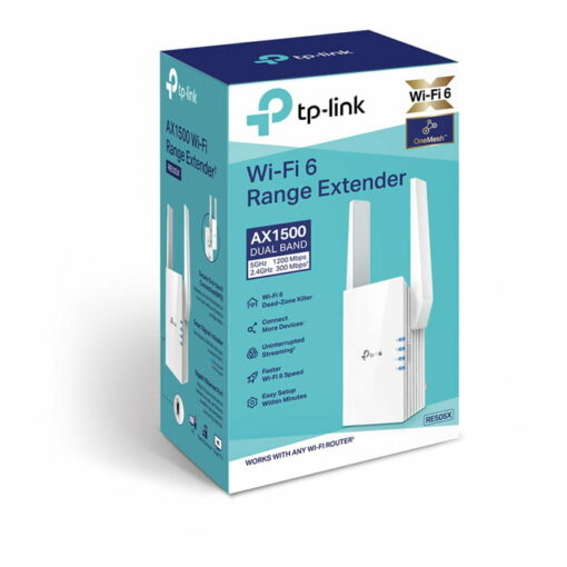 TP-Link RE505X AX1500 موسع نطاق واي فاي 6