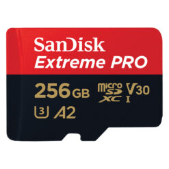 SanDisk Extreme Pro MicroSDXC UHS-I U3 A2 V30 256 جيجابايت + محول