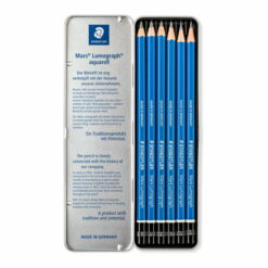 Staedtler Metal Case Containing 6 Drawing Pencils in Assorted Degrees