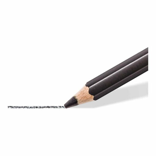 أقلام رصاص فنية سوداء من Staedtler Mars Lumograph 6B 12 حزمة