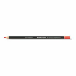 Staedtler Lumocolor Permanent Glasochrom Pencil – Red 12 Pack
