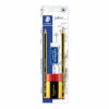 Staedtler Pastel Line Pencil Set | 3 HB Pencils 2 Erasers 1 Sharpener