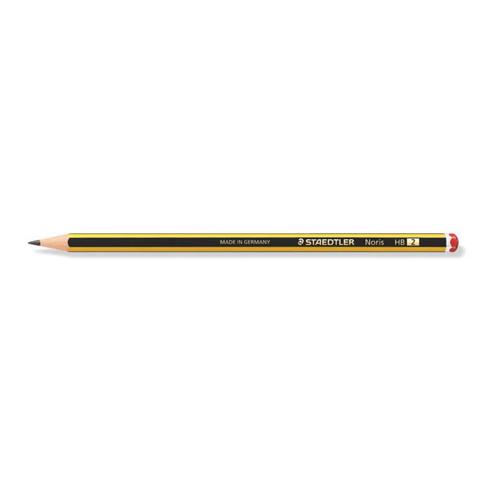 STAEDTLER 120-0 Noris Graphite Pencils - 2B (Box of 12), Black