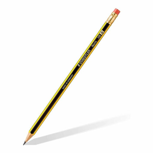 Staedtler Noris (122-HB) Pencils Rubber 12 Pack