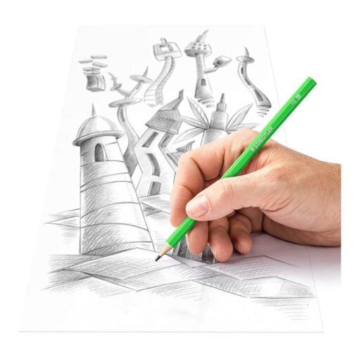 Staedtler Wopex 180F BK6 Neon HB - ألوان متنوعة 6 عبوات