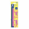 Staedtler Wopex (180FSBK3-2) Neon HB Pencil Set with Sharpener and Eraser
