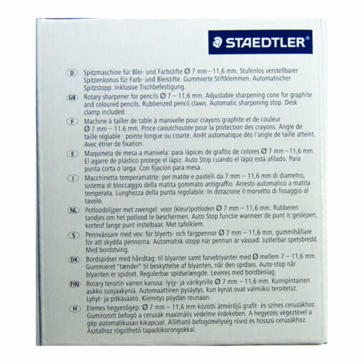 Staedtler Mars (501 180) Classic Manual Pencil Sharpener, Desk Clamp