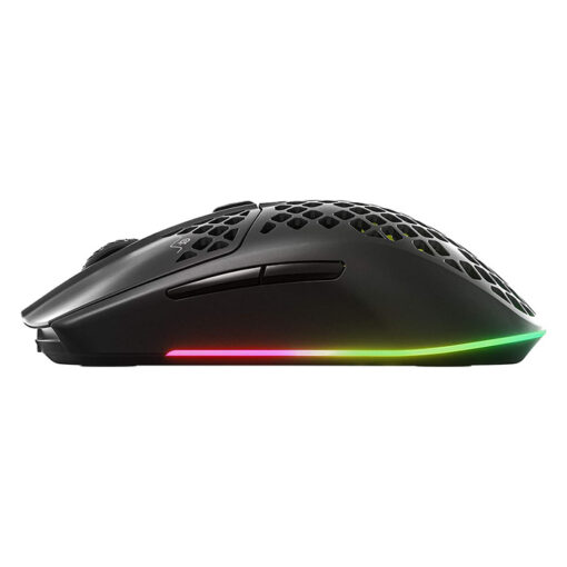 SteelSeries Aerox 3 57g Ultra LightWeight & Water Resistant Gaming Mouse With Universal USB-C connectivity ,500 CPI TrueMove Core Optical Sensor-Matte Black