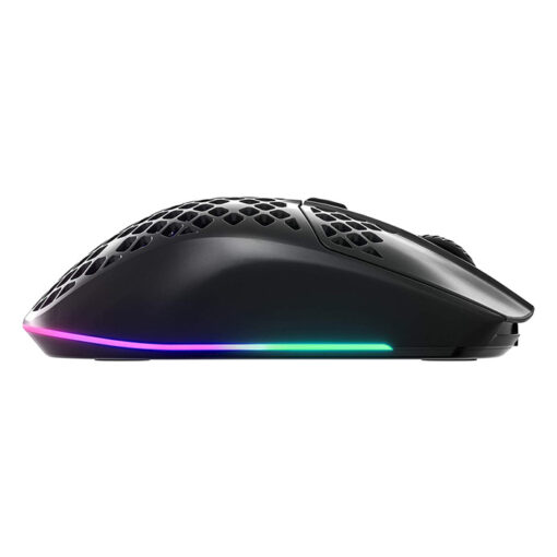 SteelSeries Aerox 3 57g Ultra LightWeight & Water Resistant Gaming Mouse With Universal USB-C connectivity ,500 CPI TrueMove Core Optical Sensor-Matte Black