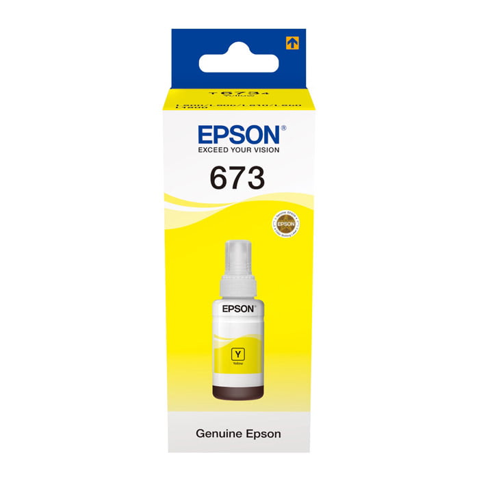 Epson T6734 Yellow Original Ink Bottle Cartridge (C13T67344A) 70ml  |  Office Solutions  |  Printers & Scanners Supplies  |  Ink & Toners