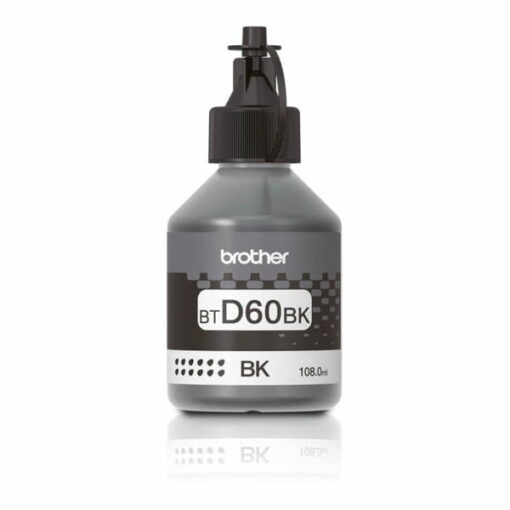 زجاجة حبر أصلية سوداء عالية الإنتاجية من Brother BTD60BK