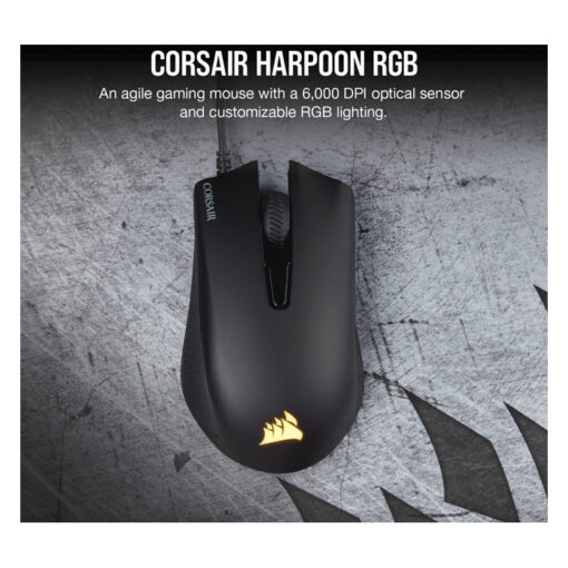 Corsair HARPOON RGB Optical Sensor 6,000 DPI Wired Gaming Mouse