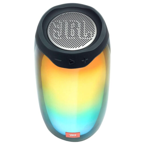 JBL Pulse 4 Waterproof Portable Bluetooth Speaker with Light Show – Black