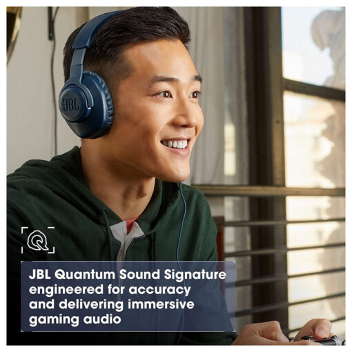 JBL Quantum 100 – Wired Over-Ear Gaming Headphones – Black