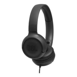 JBL T500 On-Ear Headphone In-Ear Headphone with One-Button Remote/Mic – Black