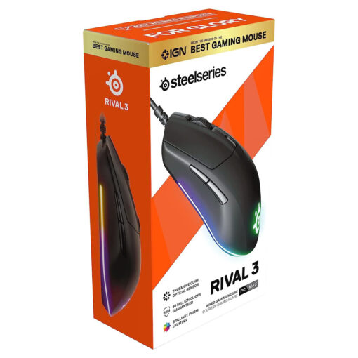 SteelSeries Rival 3 – Gaming Mouse – 8,500 CPI TrueMove Core Optical Sensor