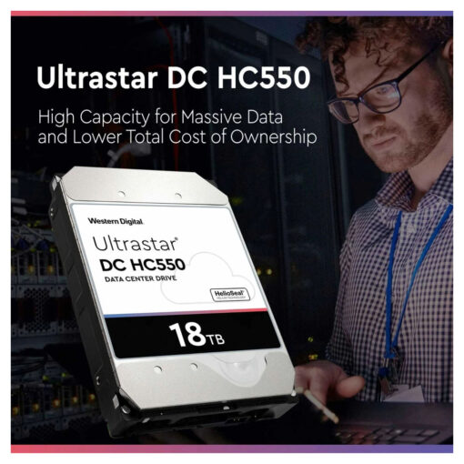 WD 18TB Ultrastar DC HC550: محرك أقراص ثابتة SATA عالي السعة | 7200 دورة في الدقيقة