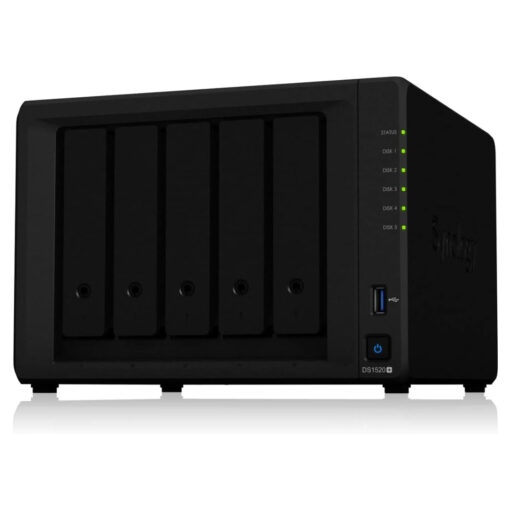 Synology DiskStation DS1520+: 5-Bay NAS Storage with SSD Cache Acceleration