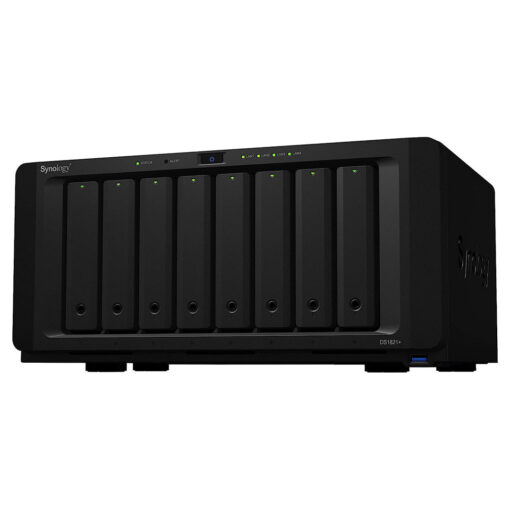 Synology DiskStation DS1821+: وحدة تخزين متصلة بالشبكة (NAS) من فئة الأعمال ذات 8 فتحات للتخزين وحماية البيانات