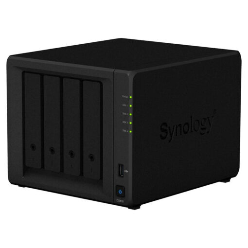 Synology DiskStation DS418: 4-Bay NAS للتخزين المنزلي والمكتبي