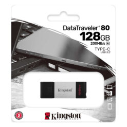 Kingston DataTraveler 80 64GB USB Type-C Flash Drive (DT80 / 128GB) معدن