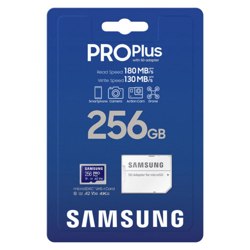 Samsung Pro Plus MicroSDXC U3 256GB + Adapter