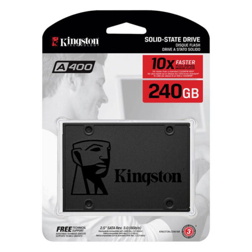 Kingston A400 240GB SATA 3 2.5″ Internal SSD