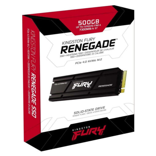 Kingston FURY Renegade 500GB: PCIe 4.0 NVMe M.2 SSD | Up to 7,300MB/s | PS5 Ready