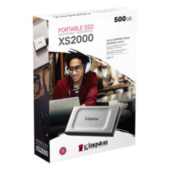 Kingston XS2000 500GB USB 3.2 Gen 2 × 2 محرك أقراص مزود بذاكرة مصنوعة من مكونات صلبة