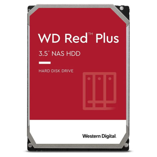 محرك الأقراص الصلبة الداخلي WD Red Plus NAS سعة 8 تيرابايت: ذاكرة تخزين مؤقت سعة 128 ميجابايت | 3.5″ | 7200 دورة في الدقيقة