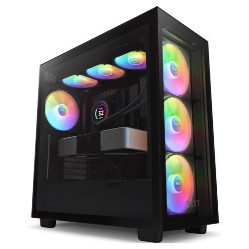 NZXT H7 Elite (2023) ATX Tempered Glass Mid Tower Gaming Case – Matte Black Excellence